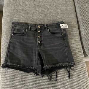 American Eagle Black Denim Shorts